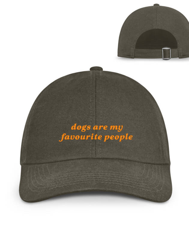 Dogs-Cap-Brown - Organic Baseball Cap with Embroidery-7053